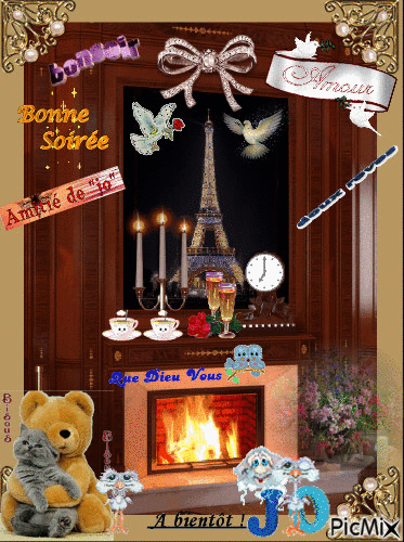 BONNE SOIREE DANS LA PAIX_JO - Безплатен анимиран GIF