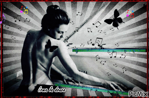 Musicienne - Bezmaksas animēts GIF
