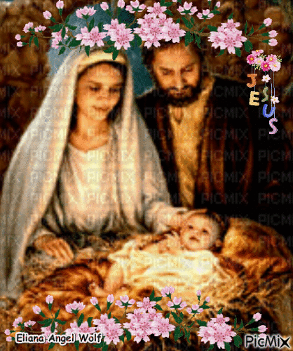 Jesus Maria e José - Gratis animeret GIF