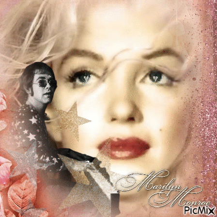 Marilyn Monroe w/Elton John - Bezmaksas animēts GIF