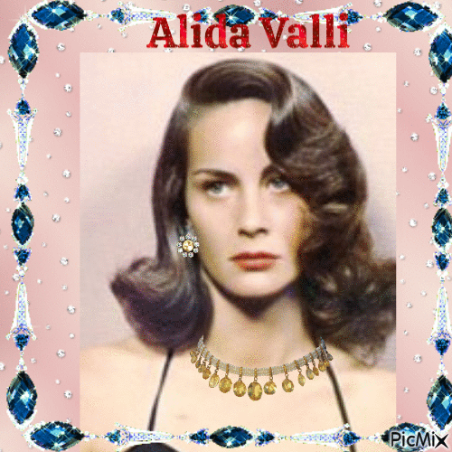 Attrice Italiana ALIDA VALLI - Бесплатный анимированный гифка