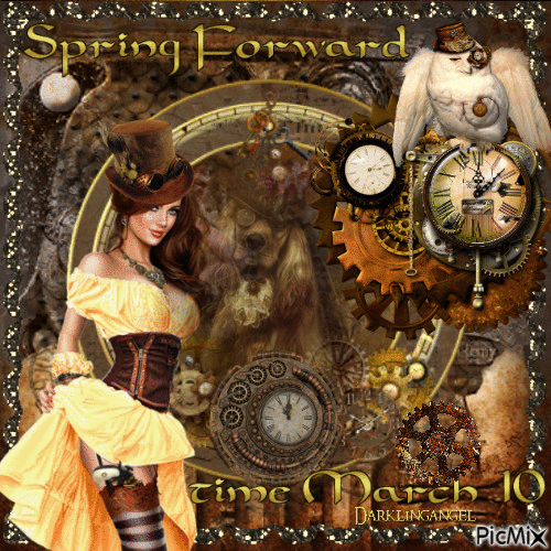 Spring forward time - Free animated GIF