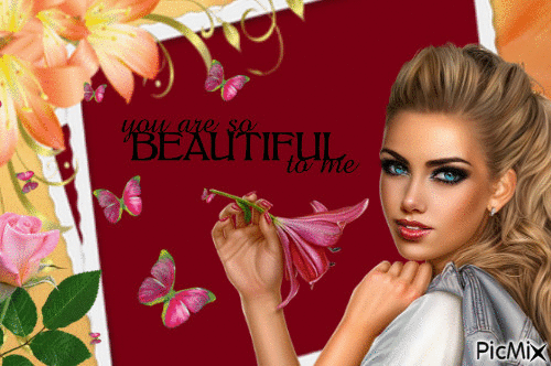 You are beautiful - Ingyenes animált GIF