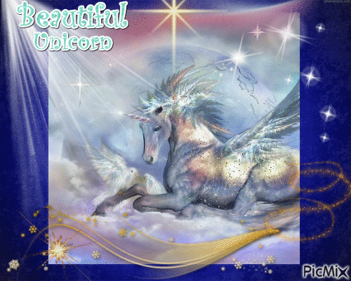 Beautiful Unicorn - GIF animado gratis