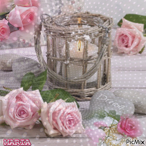 PINK ROSES - Free animated GIF