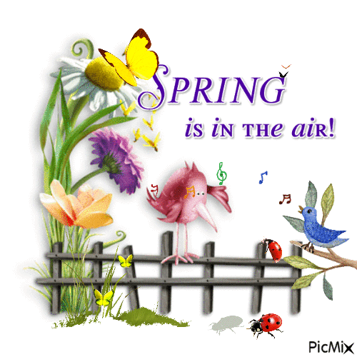 Spring in the Air - 免费动画 GIF