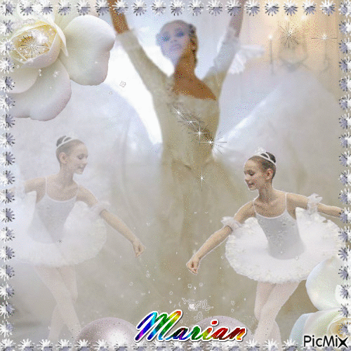 Danseuses classiques en blanc - Δωρεάν κινούμενο GIF
