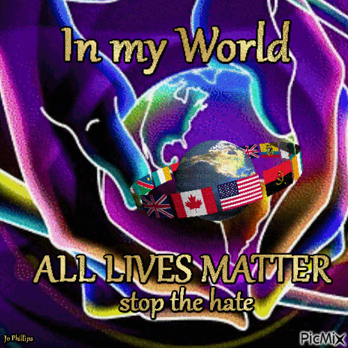 all lives matter - GIF animé gratuit