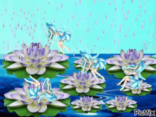 le jardin del'eau - Zdarma animovaný GIF