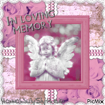 ♦♥♦Angel in Pink - In Loving Memory♦♥♦ - GIF animado gratis