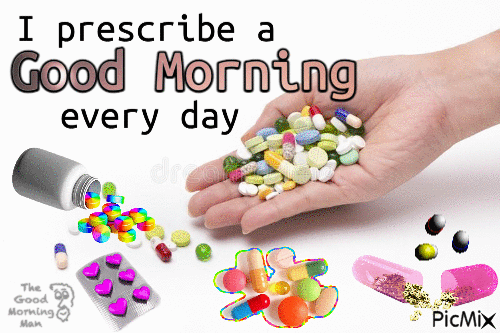 I prescribe a good morning - GIF animé gratuit