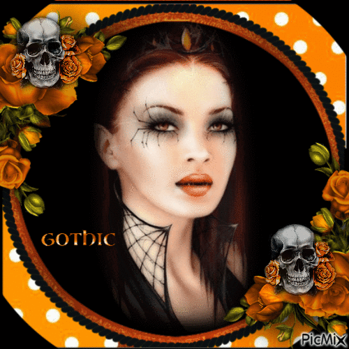 Gothic Woman-RM-02-25-23 - Animovaný GIF zadarmo