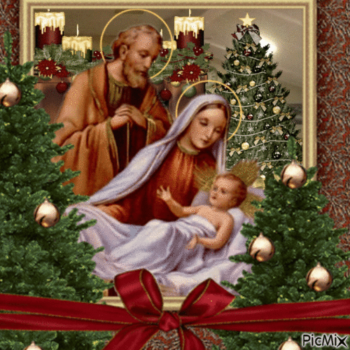 Christmas with Jesus - Besplatni animirani GIF