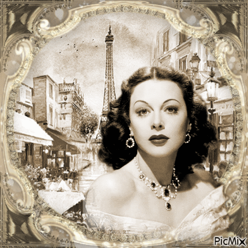 Hedy Lamarr, Actrice autrichienne - GIF animé gratuit