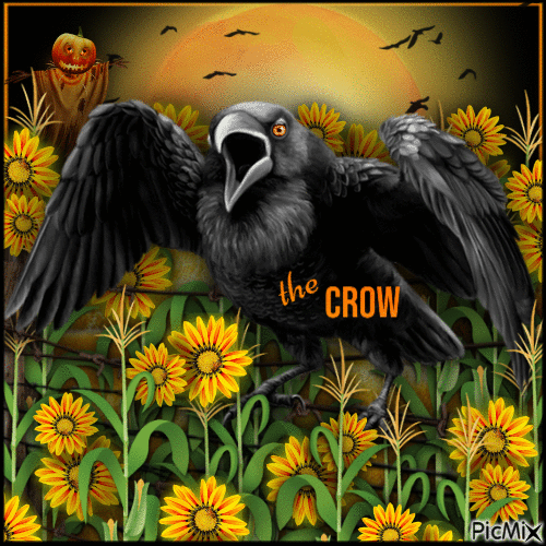 The Crow-RM-10-19-23 - GIF animé gratuit