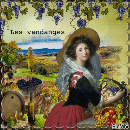 Les Vendanges - Darmowy animowany GIF
