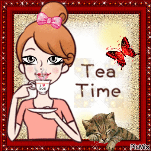 Thé / Tea time - Ingyenes animált GIF