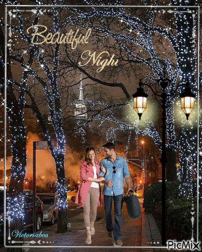 Beautiful Night - Безплатен анимиран GIF