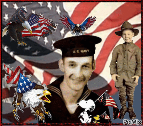 Patriotic w Daddy - 無料のアニメーション GIF