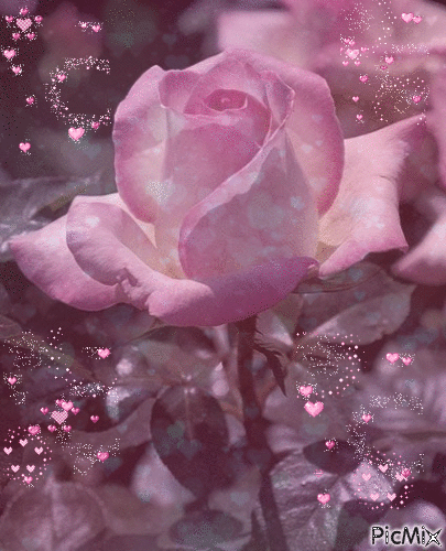 une rose la reine des fleurs - GIF animado grátis