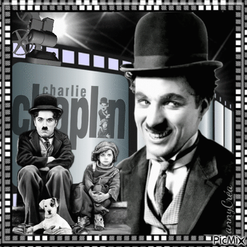 Charlie Chaplin - GIF animé gratuit