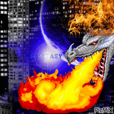 dragon fire - Бесплатни анимирани ГИФ