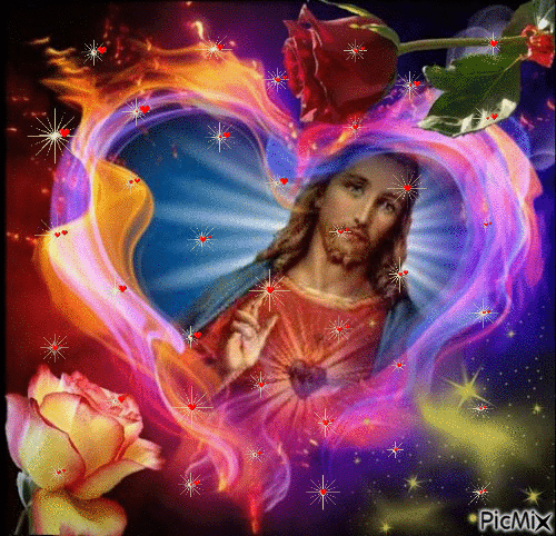 Sagrado coração de Jesus - Gratis geanimeerde GIF