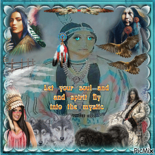 American Indian, (Our Brothers and Friends). - GIF animado gratis