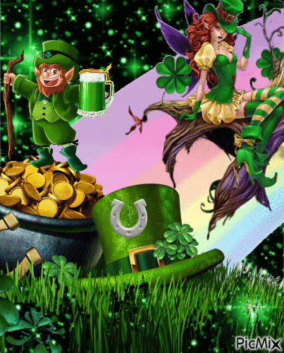 Happy Saint Patrick's day - Kostenlose animierte GIFs