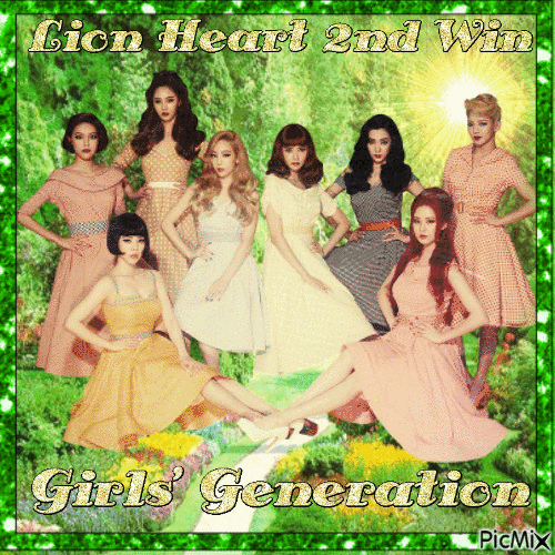 Girls' Generation 2nd Win Lion Heart - Free animated GIF