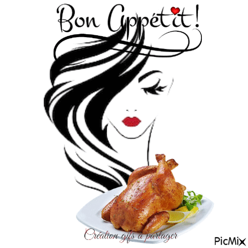 Bon appétit à tous - Бесплатный анимированный гифка