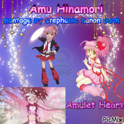amulet heart (amu hinamori) [shugo chara] - Бесплатный анимированный гифка