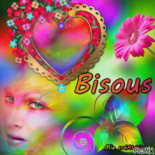 Bisous! :) - GIF animé gratuit