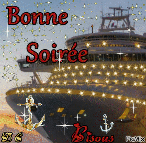 Bonne Soirée - Animovaný GIF zadarmo