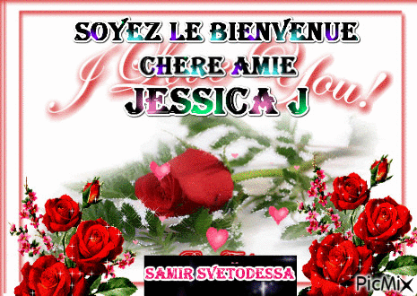 soyez le bienvenue Jessica J - 免费动画 GIF