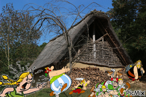 Village Gaulois - Ingyenes animált GIF