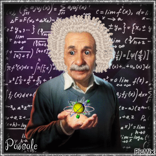 Albert Einstein - Free animated GIF
