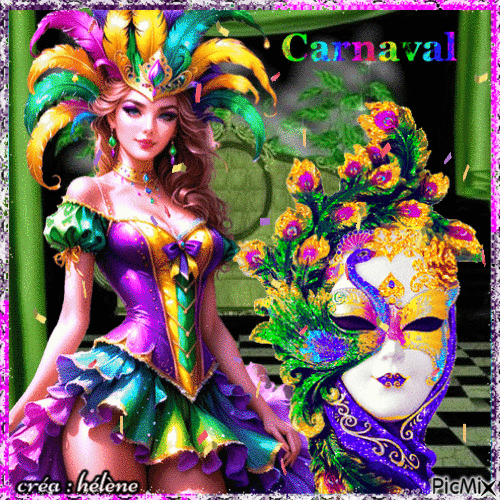 Mardi Gras _ Carnaval - Animovaný GIF zadarmo