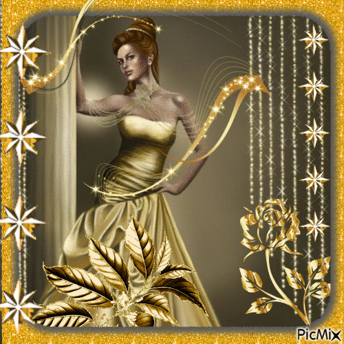 GOLDEN LADY - Бесплатный анимированный гифка