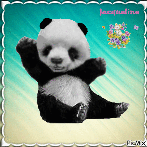 genti panda - GIF animasi gratis