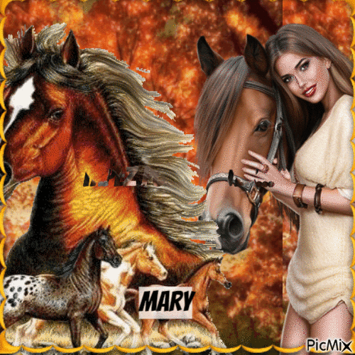 Les chevaux - Darmowy animowany GIF