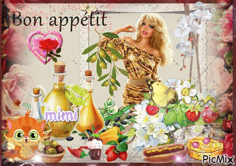 BON APPETIT BISOUS - Free animated GIF