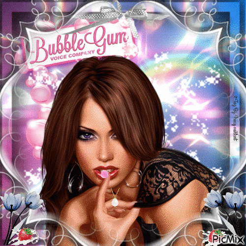 Bubble gum - Gratis animeret GIF