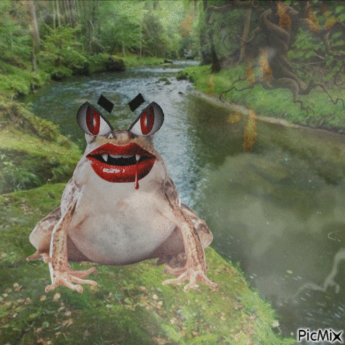 grenouille terrifiante - 無料のアニメーション GIF