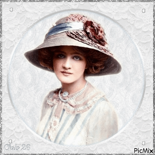 Portrait of a Vintage Lady - Free animated GIF