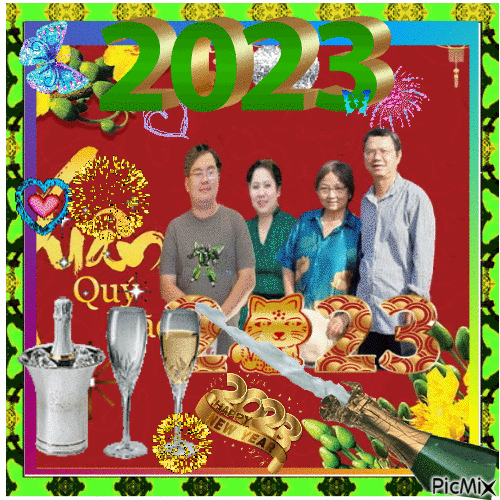 happy new year 2023 - Безплатен анимиран GIF