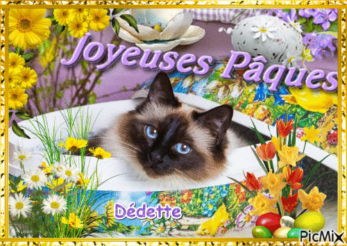 Joyeuses Pâques - Zdarma animovaný GIF