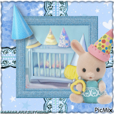 ({Baby Bunny goes to a Nursery Party}) - Gratis geanimeerde GIF