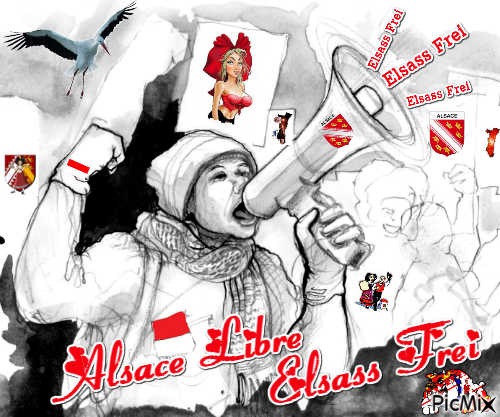 Alsace Elsass 67 ou 68  Rot un Wiss - gratis png