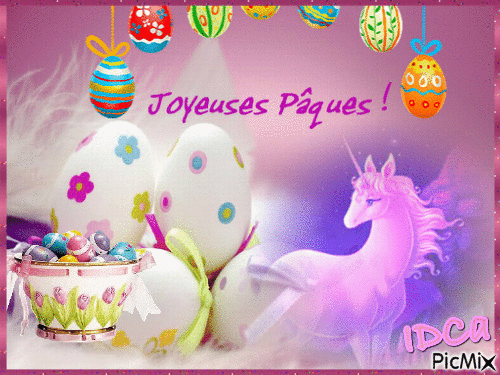 Joyeuses Pâques - Animovaný GIF zadarmo